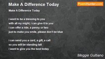 Meggie Gultiano - Make A Difference Today