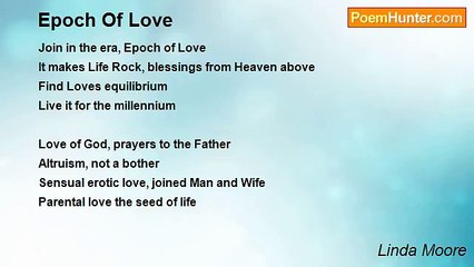 Linda Moore - Epoch Of Love