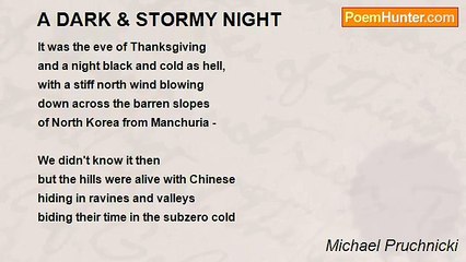 Michael Pruchnicki - A DARK & STORMY NIGHT