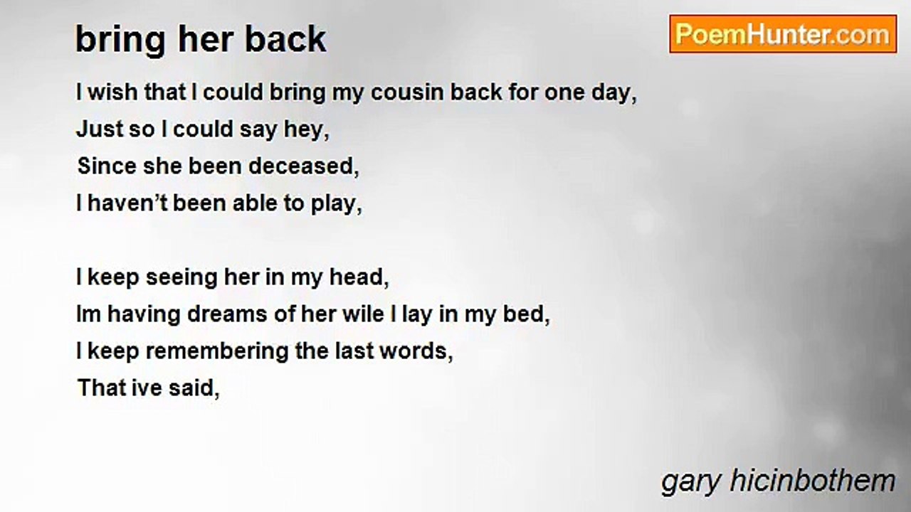gary hicinbothem - bring her back