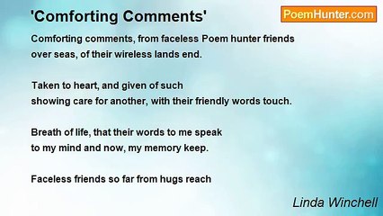 Linda Winchell - 'Comforting Comments'