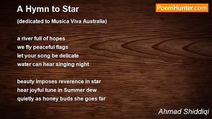 Ahmad Shiddiqi - A Hymn to Star