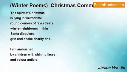 Janice Windle - (Winter Poems)  Christmas Commercial