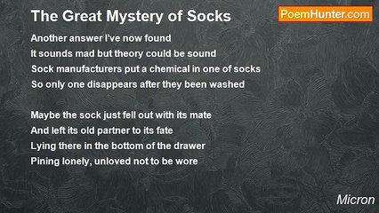 Micron - The Great Mystery of Socks