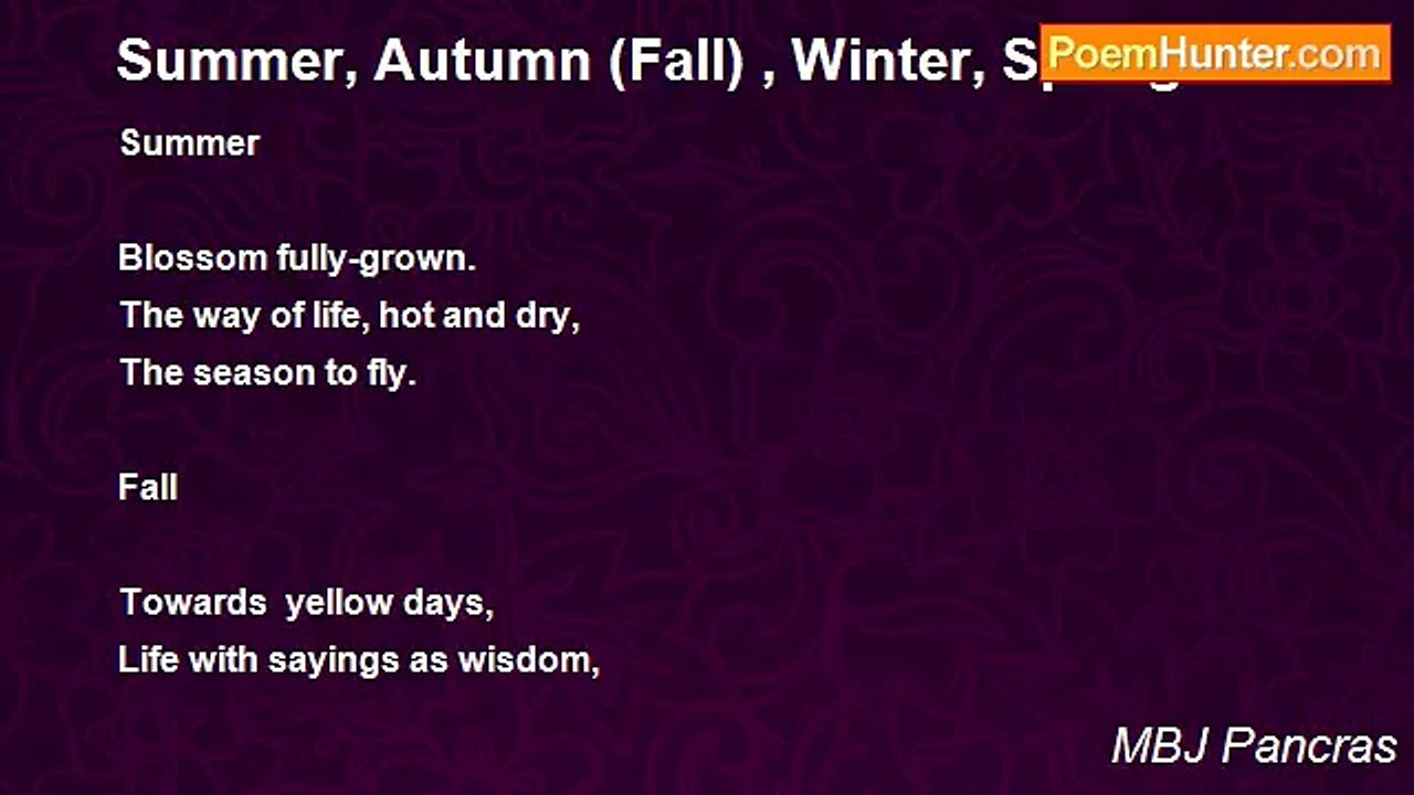 MBJ Pancras - Summer, Autumn (Fall) , Winter, Spring