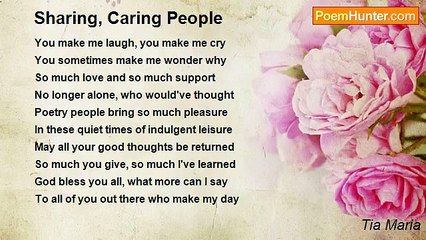 Tia Maria - Sharing, Caring People