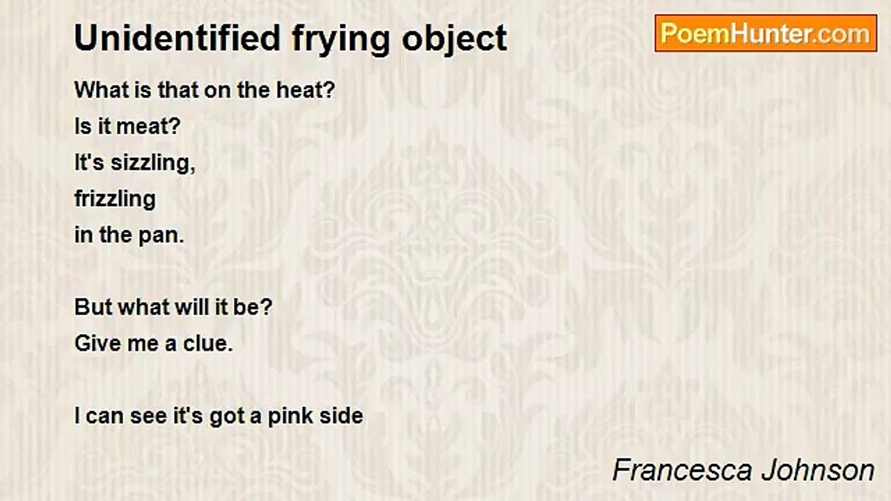 Francesca Johnson - Unidentified frying object