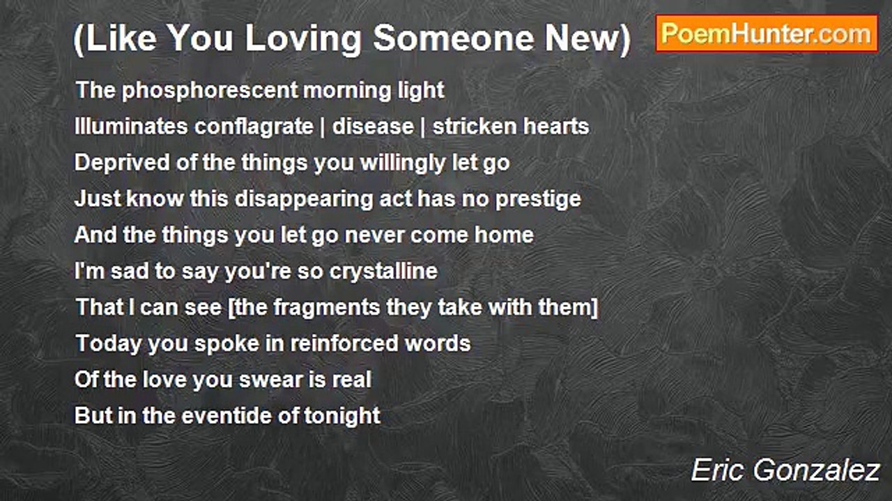 Eric Gonzalez - (Like You Loving Someone New)