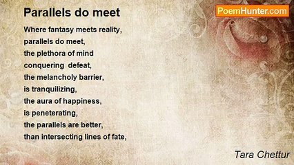 Tara Chettur - Parallels do meet