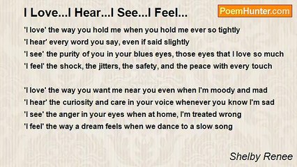 Shelby Renee - I Love...I Hear...I See...I Feel...
