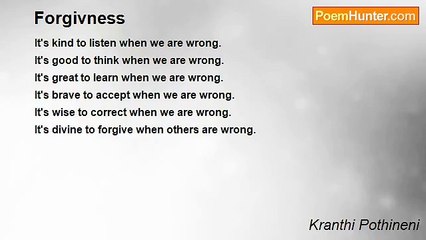 Kranthi Pothineni - Forgivness