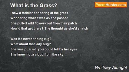 Whitney Albright - What is the Grass?