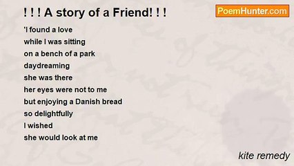 kite remedy - ! ! ! A story of a Friend! ! !