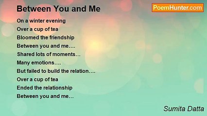 Sumita Datta - Between You and Me