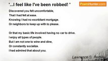 Lawrence S. Pertillar - '...I feel like I've been robbed! '