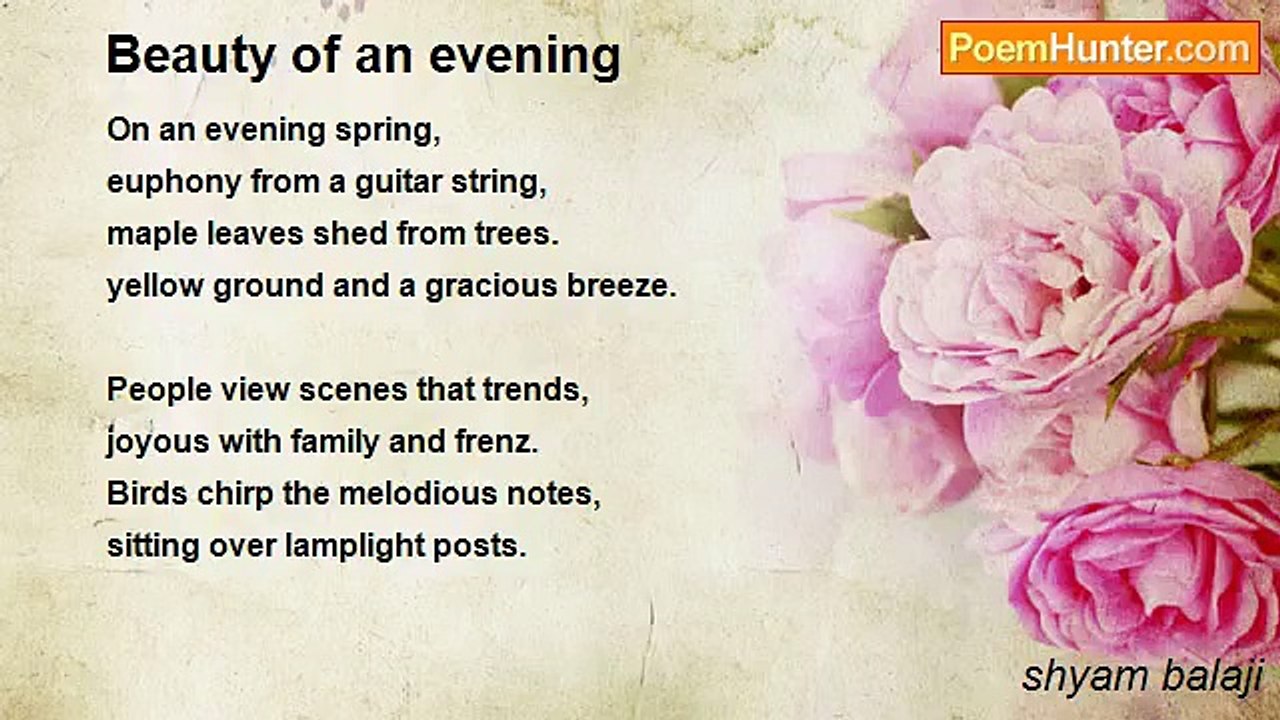 shyam balaji - Beauty of an evening