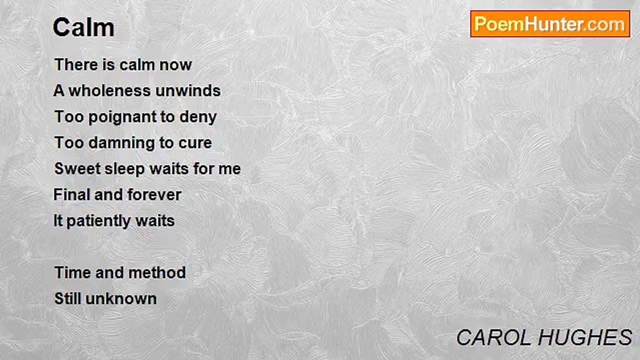CAROL HUGHES - Calm