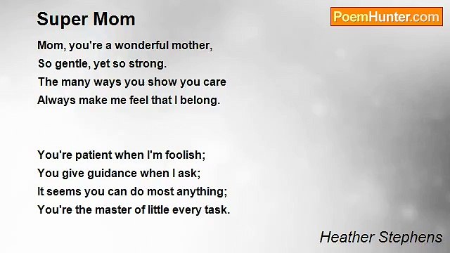 Heather Stephens - Super Mom