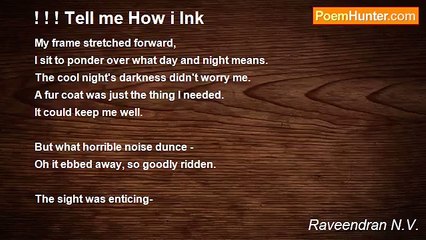 Raveendran N.V. - ! ! ! Tell me How i Ink