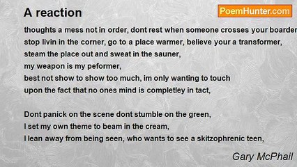 Gary McPhail - A reaction