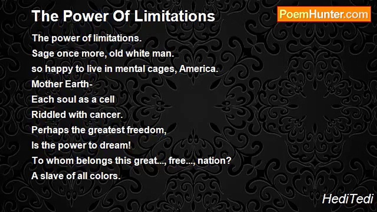 HediTedi - The Power Of Limitations