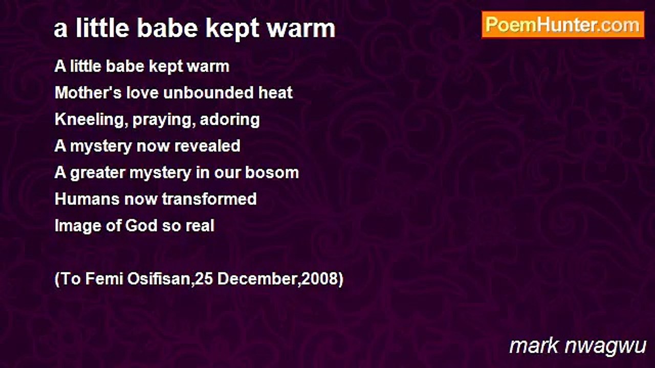 mark nwagwu - a little babe kept warm