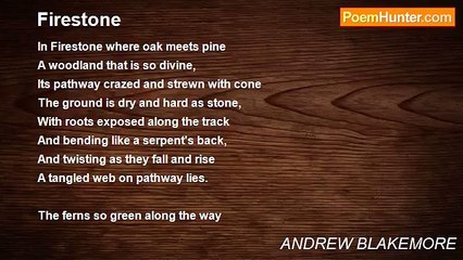 ANDREW BLAKEMORE - Firestone