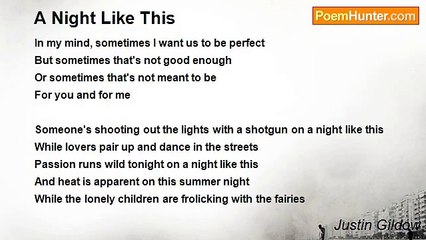 Justin Gildow - A Night Like This