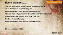 poem lover - Every Moment......