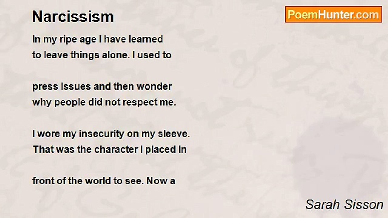 Sarah Sisson - Narcissism