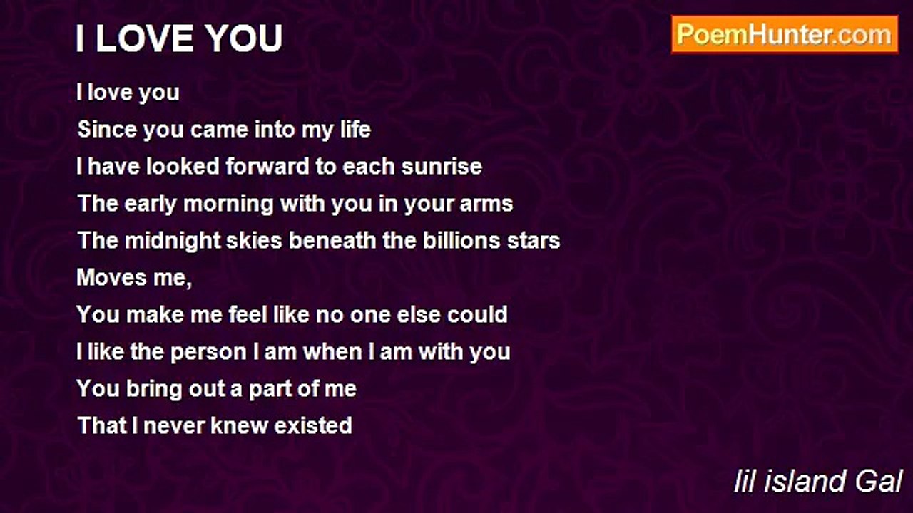 lil island Gal - I LOVE YOU