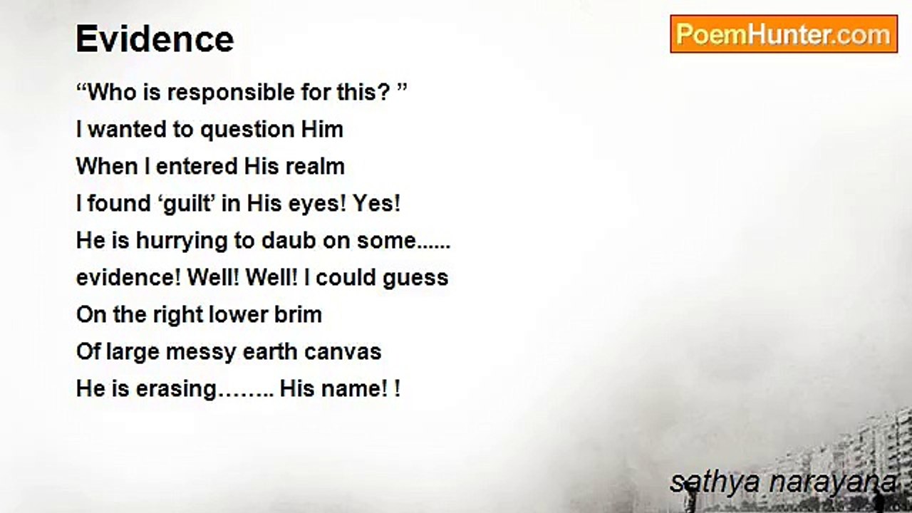 sathya narayana - Evidence