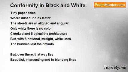 Tess Bybee - Conformity in Black and White