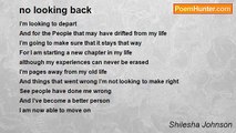 Shilesha Johnson - no looking back