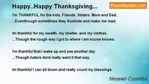 Nesean Coombs - Happy..Happy Thanksgiving...