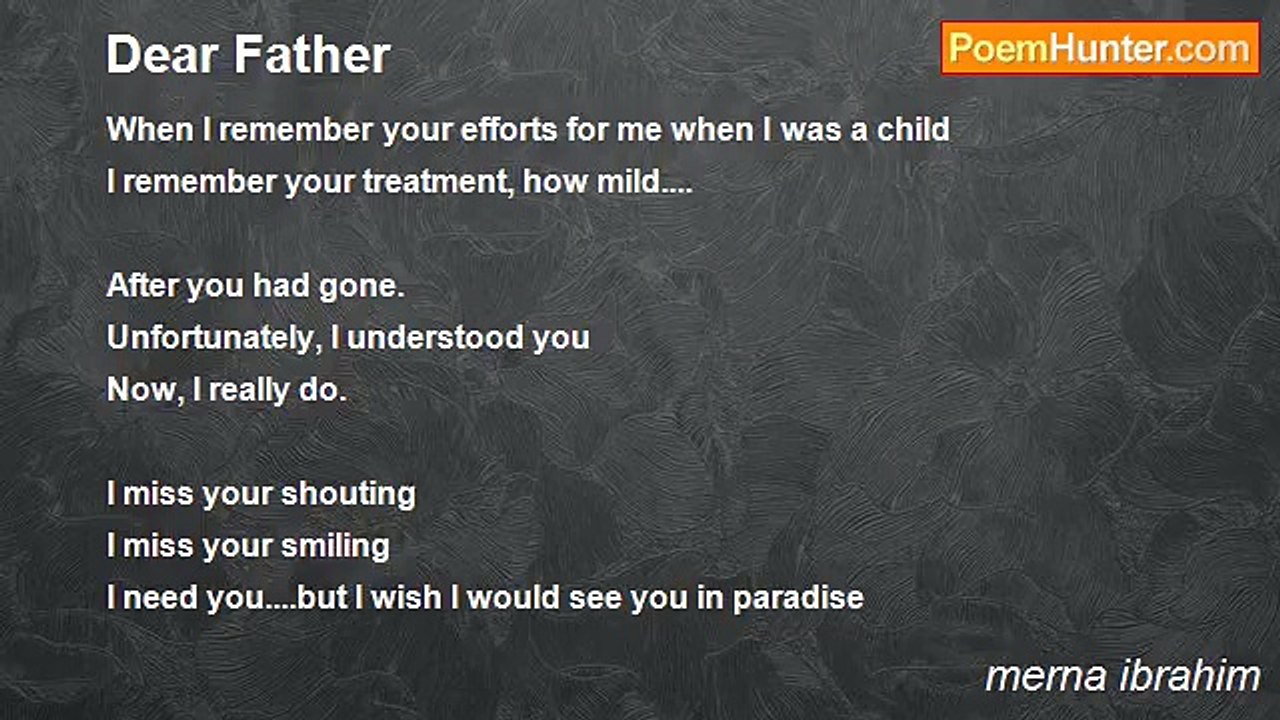 merna ibrahim - Dear Father