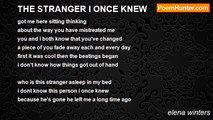 elena winters - THE STRANGER I ONCE KNEW