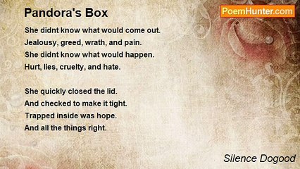 Silence Dogood - Pandora's Box