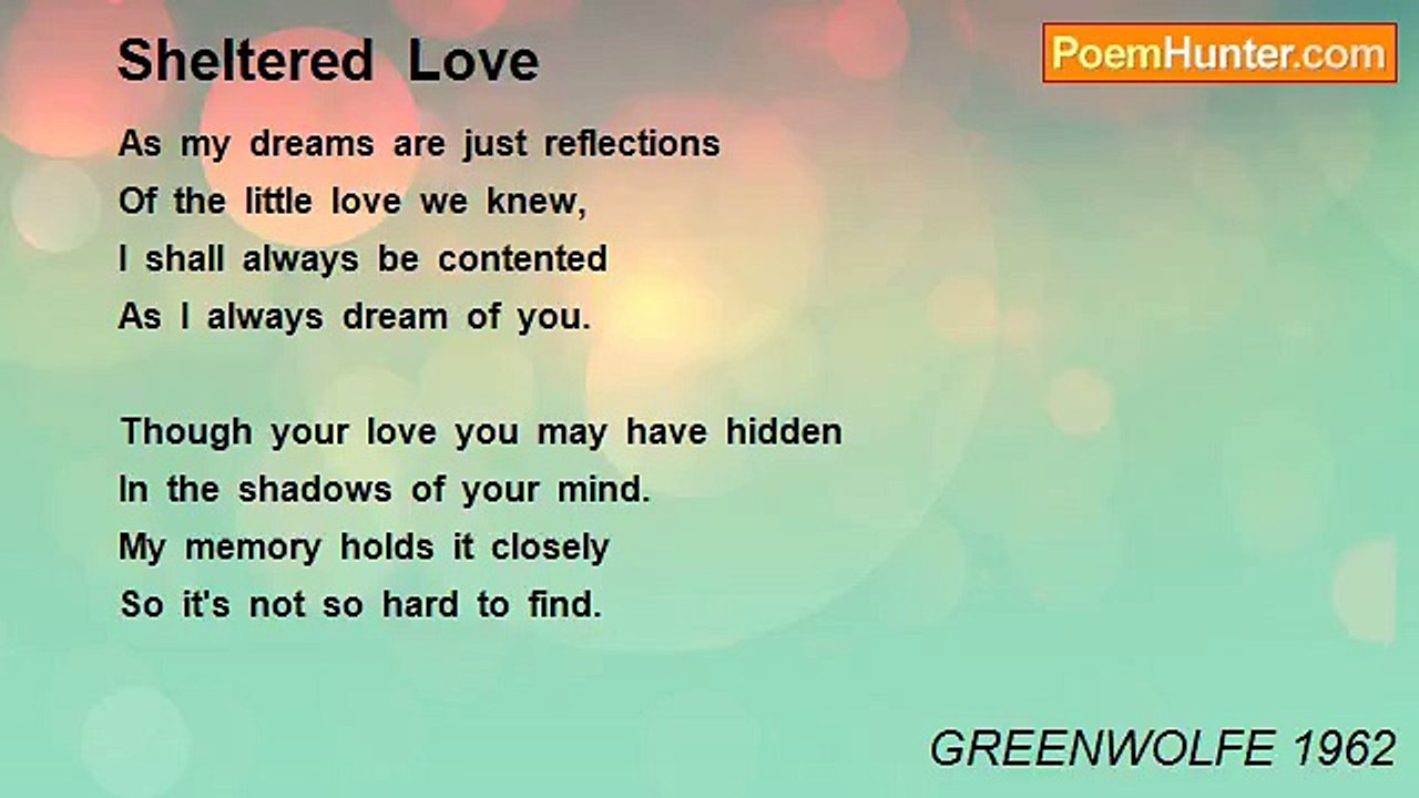 GREENWOLFE 1962 - Sheltered  Love