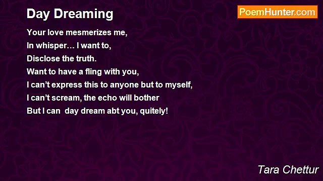 Tara Chettur - Day Dreaming