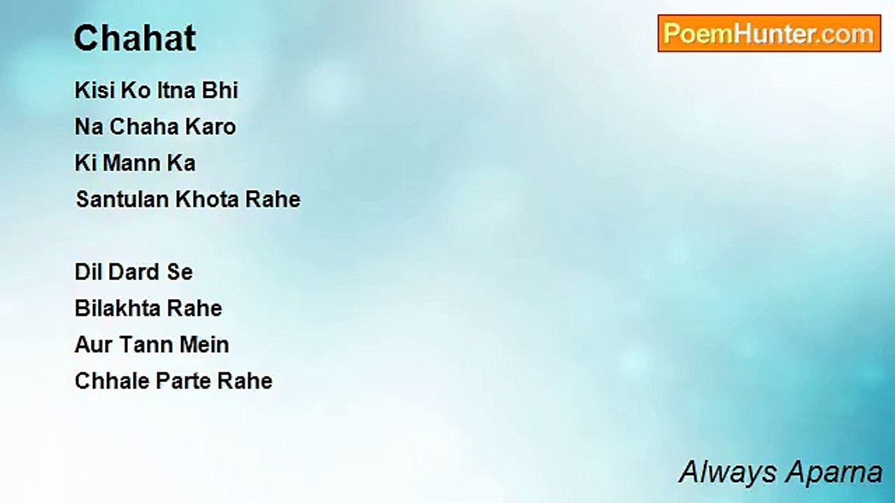 Always Aparna - Chahat