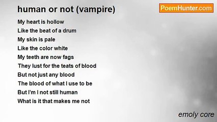 emoly core - human or not (vampire)