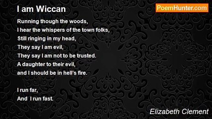 Elizabeth Clement - I am Wiccan