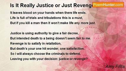 Amy Fifita - Is It Really Justice or Just Revenge?