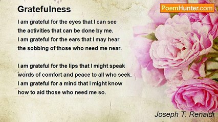 Joseph T. Renaldi - Gratefulness