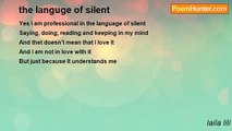 laila lili - the languge of silent