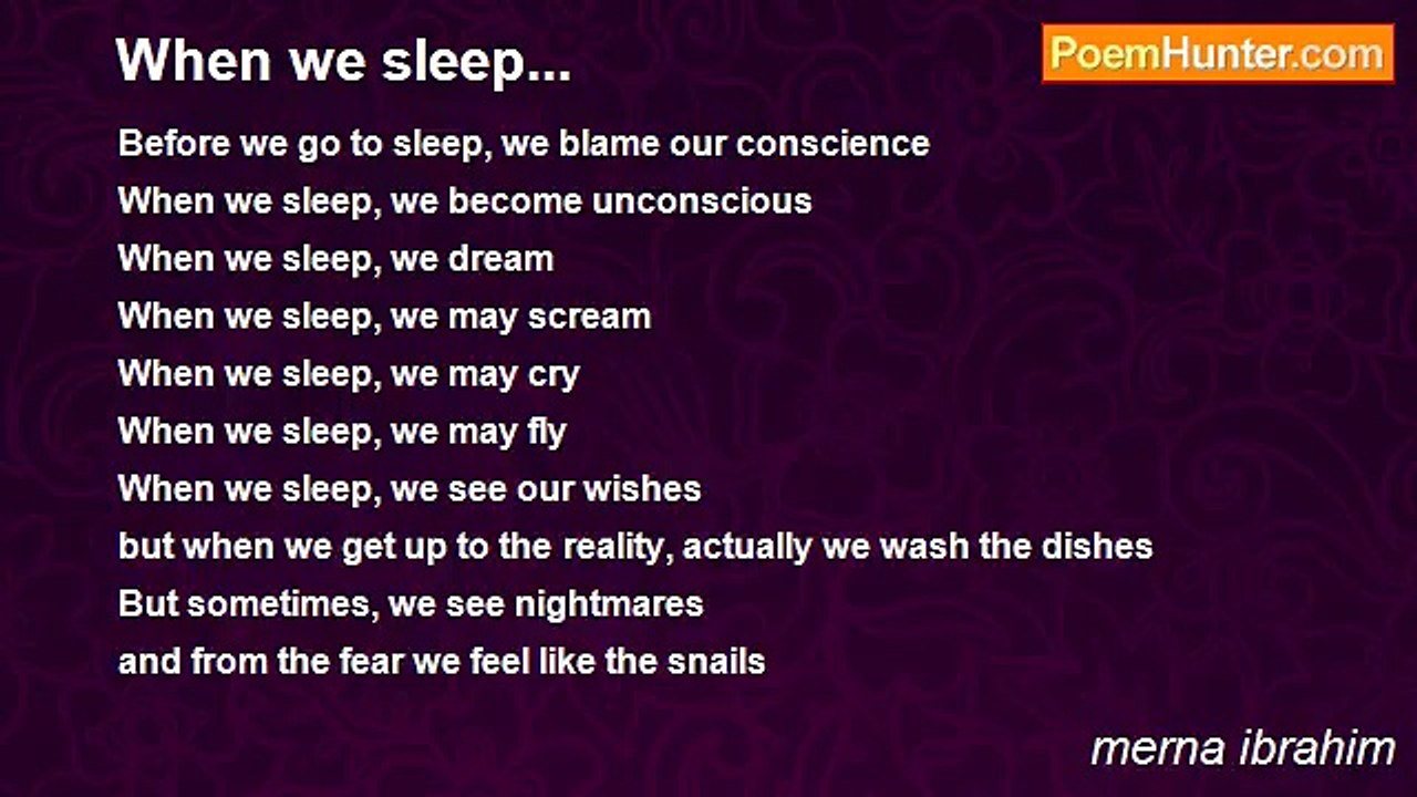 merna ibrahim - When we sleep...