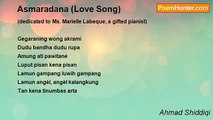 Ahmad Shiddiqi - Asmaradana (Love Song)