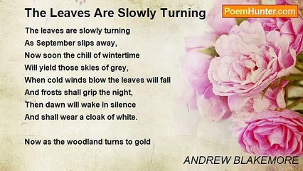 ANDREW BLAKEMORE - The Leaves Are Slowly Turning