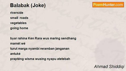 Ahmad Shiddiqi - Balabak (Joke)